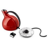 photo giulietta, electric kettle in 18/10 stainless steel - 1.2 l - red 4